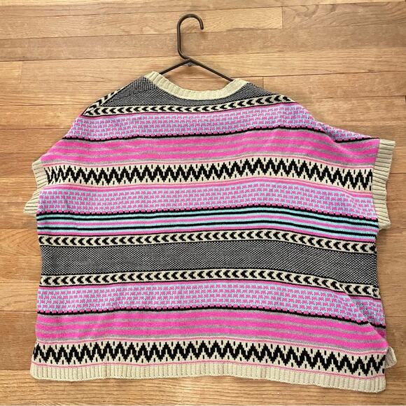 Alya women's open front patterned cardigan size medium M B16 - Picture 4 of 4